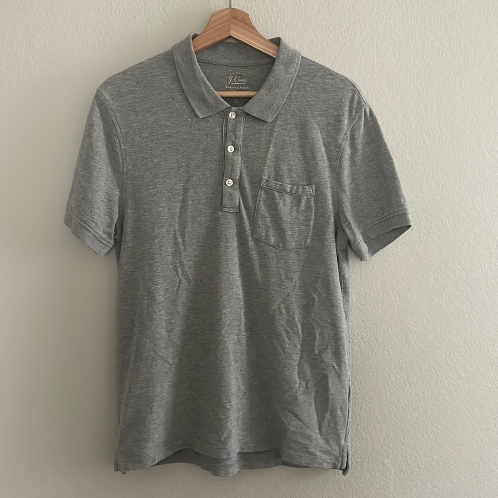 J. Crew Stretch Pique Polo